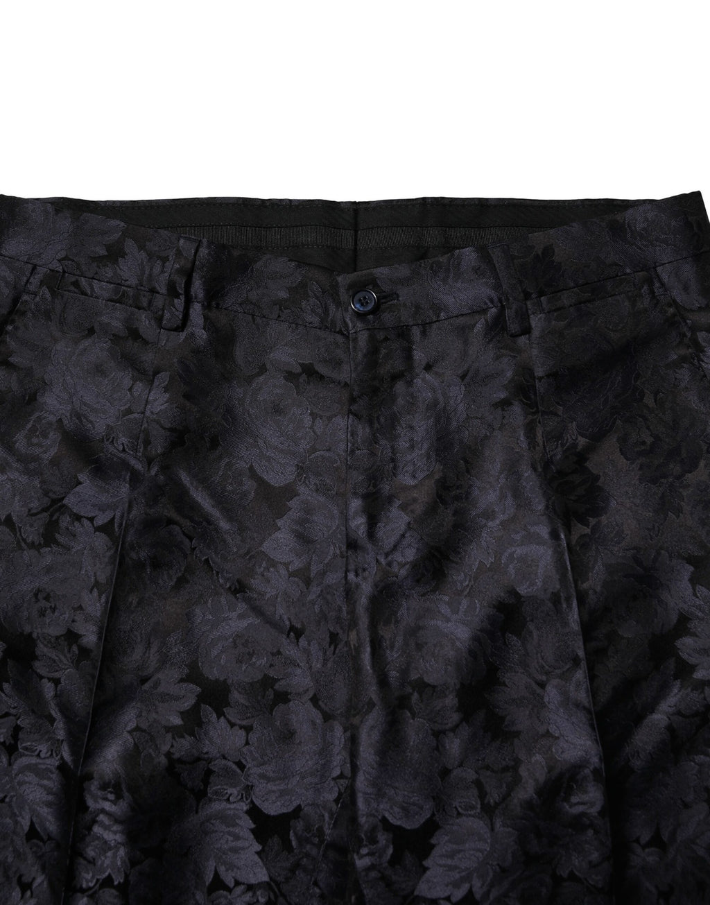 Dark Gray Black Jacquard 3 Piece Single Breasted Suit