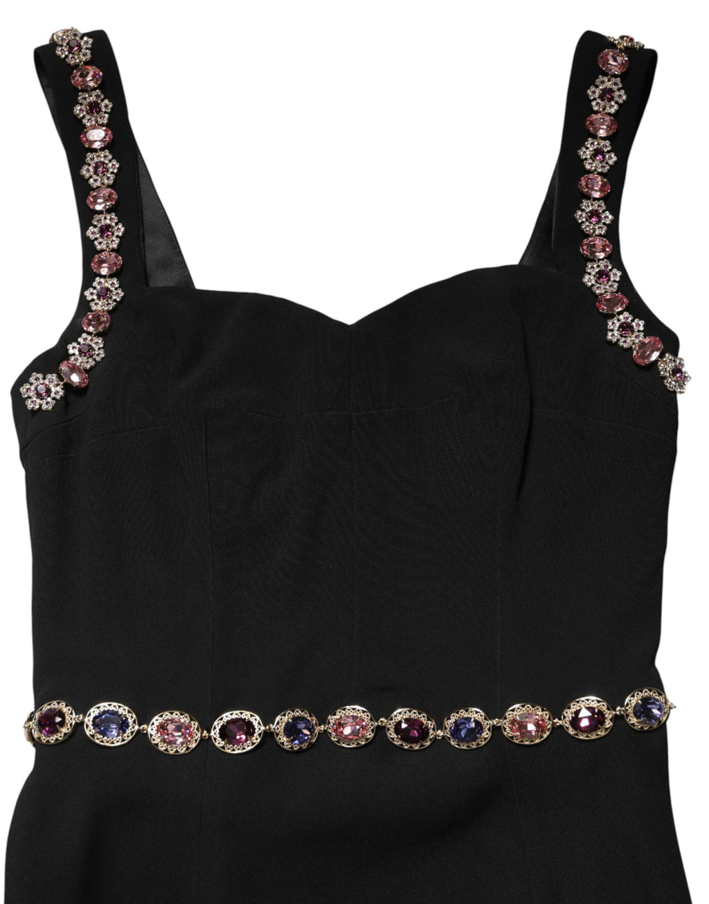Black Embellished Sheath MermaidGown Dress